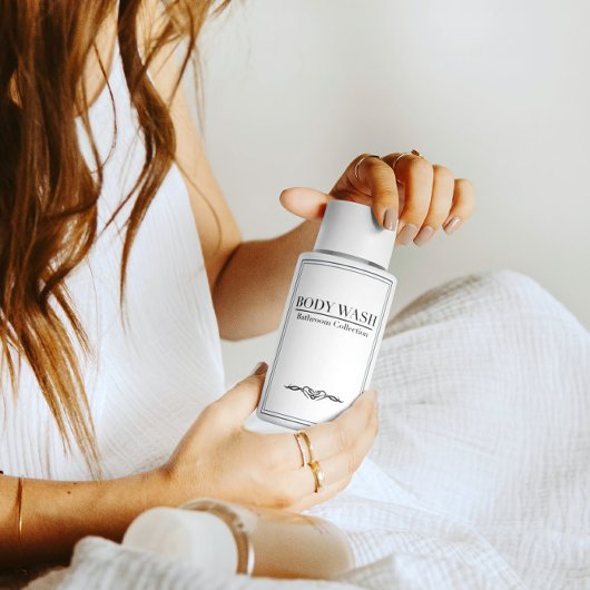 Ensemble de Étiquettes de lavage corporel minimali