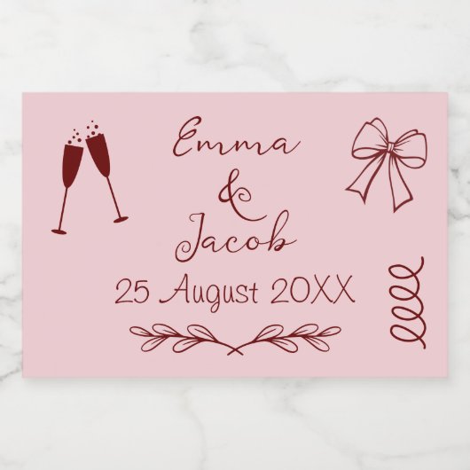 Ensemble de Étiquettes de nourriture et de boisson (Étiquettes simples)