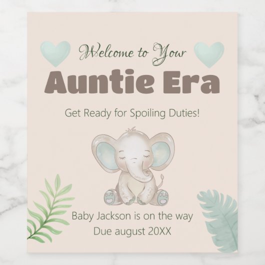 Ensemble de Étiquettes de vin de la Grossesse de l (Étiquettes simples)