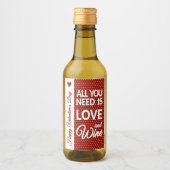 Ensemble de Étiquettes de vin Mini Heureuse Sainte (Devant)