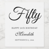 Ensemble de Étiquettes de vin personnalisé Cinquan (Étiquettes simples)