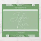 Ensemble de Étiquettes de vins Mariages tropicaux (Étiquettes simples)