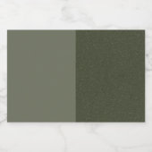 Ensemble de Étiquettes de vinyle vert mousse à deu (Étiquettes simples)