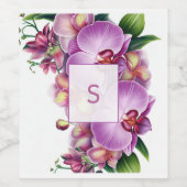 Ensemble de Étiquettes Monogrammes Mariages de nou (Étiquettes simples)