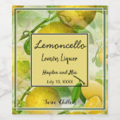 Ensemble de Étiquettes personnalisés Lemoncello (Étiquettes simples)