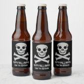 Ensemble de Étiquettes pour le crâne d'Halloween e (Bouteilles)
