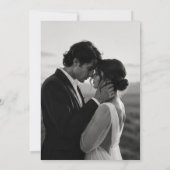 Ensemble de faire-part de mariage à monogramme flo (Dos)