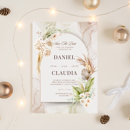 Ensemble de Faire-part de mariage Boho Arch | Mini