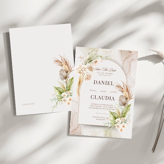 Ensemble de Faire-part de mariage Boho Arch | Mini