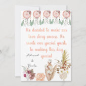 Ensemble de Faire-part de mariage Boho Dreamcatche (Devant)