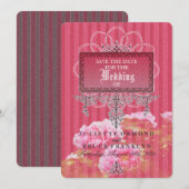 Ensemble de Faire-part de mariage de flamme baroqu (Devant / Derrière)