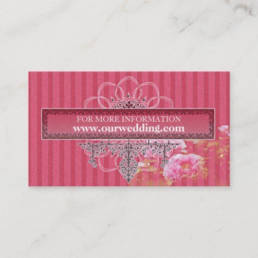 Ensemble de Faire-part de mariage de flamme baroqu (Devant)