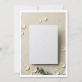 Ensemble de faire-part de mariage en acrylique dor (Dos)