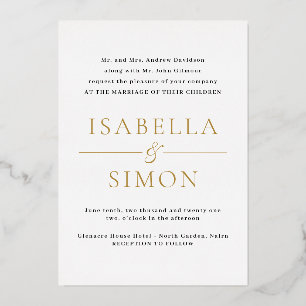 Ensemble de Faire-part de mariage - Invitation de