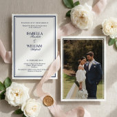 Ensemble de faire-part de mariage Navy Luxe