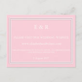 Ensemble de Faire-part de mariage rose pastel clai (Devant)