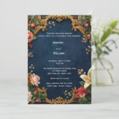 Ensemble de Faire-part de mariage Roses romantique (Debout devant)