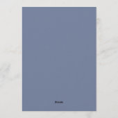 Ensemble de faire-part de mariage Something Blue (Dos)