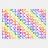 Ensemble de feuilles de papier cadeau à motif Ho H (Devant)