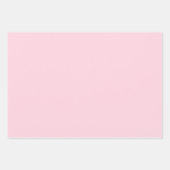 Ensemble de feuilles de papier cadeau à ruban rose (Devant 2)