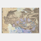 Ensemble de feuilles de papier cadeau pour couples (Devant 2)