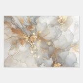 Ensemble de feuilles de papier d'emballage en marb (Devant 2)