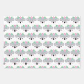 Ensemble de feuilles de papier d'enveloppement Koa (Devant)