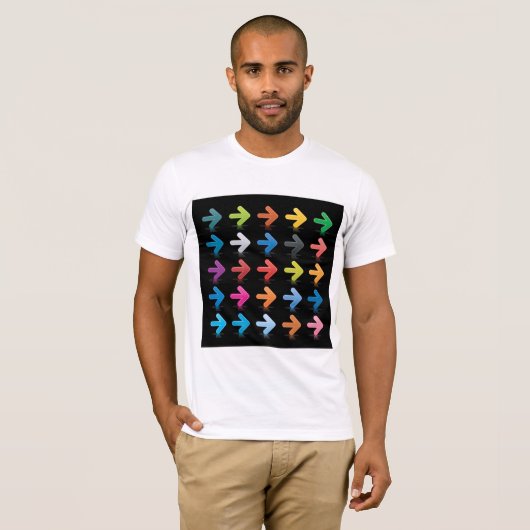 Ensemble De Flèches T-shirt Mens (Devant entier)