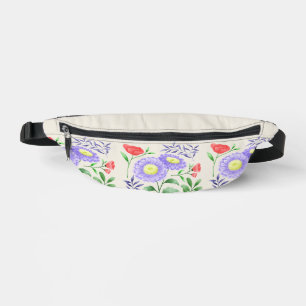 Ensemble de fleurs peintes en aquarelle
