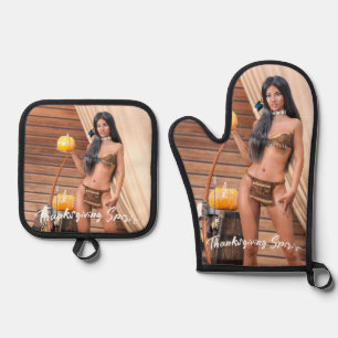 ENSEMBLE DE GANT DE CUISINE ET DE MANIQUE