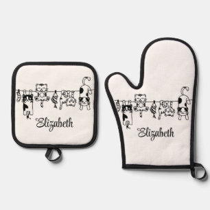 ENSEMBLE DE GANT DE CUISINE ET DE MANIQUE 