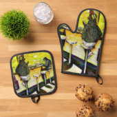 Ensemble De Gant De Cuisine Et De Manique A Day Off from Crazy (De haut en bas)