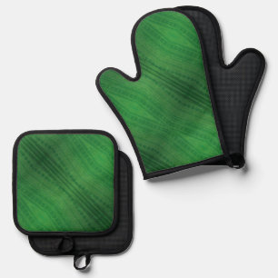 Ensemble De Gant De Cuisine Et De Manique Acceptation Motif de Boho écologique