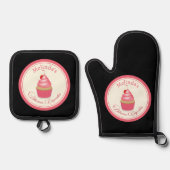 Ensemble De Gant De Cuisine Et De Manique Baker Cupcakes (Recto)
