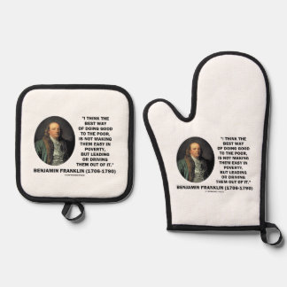 Ensemble De Gant De Cuisine Et De Manique Benjamin Franklin Meilleure Façon De Faire Le Bien
