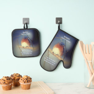 Ensemble De Gant De Cuisine Et De Manique Bluebird Of Happiness Inspiré Personnalisé