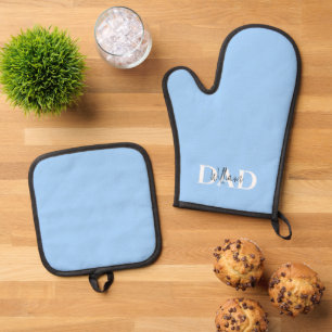 Ensemble De Gant De Cuisine Et De Manique Bold Pastel DAD Cadeau de la Fête des Pères