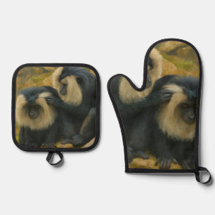 Ensemble De Gant De Cuisine Et De Manique Bond Macaque - Rituel Grooming