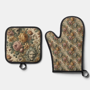 Ensemble De Gant De Cuisine Et De Manique Brain Fog - gothique victorien