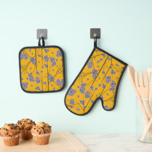Ensemble De Gant De Cuisine Et De Manique Branches particulières