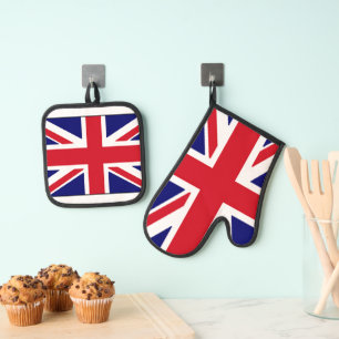 Ensemble De Gant De Cuisine Et De Manique britannique
