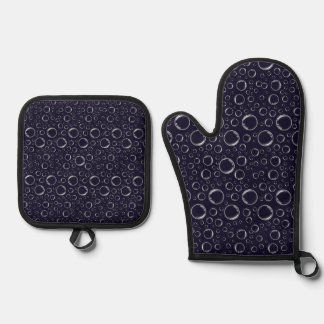 Ensemble De Gant De Cuisine Et De Manique Bubbles