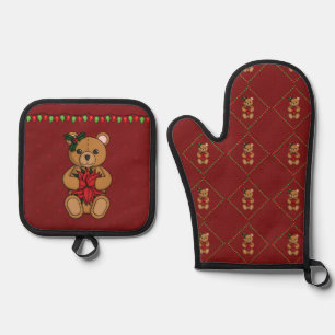 Ensemble De Gant De Cuisine Et De Manique Cadeau de Teddy