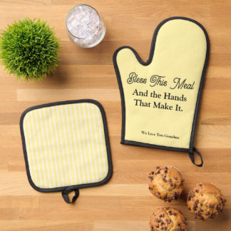 Ensemble De Gant De Cuisine Et De Manique Cadeau de vacances de la famille Chef
