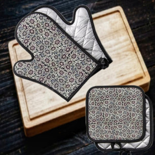 Ensemble De Gant De Cuisine Et De Manique Champ De Marchés