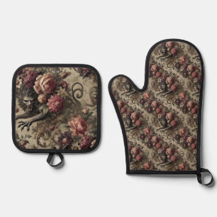 Ensemble De Gant De Cuisine Et De Manique Château des Loups - Victorien gothique