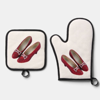 Ensemble De Gant De Cuisine Et De Manique Chaussons Ruby Jeu De Pot Et Mitt Four Déguisé !