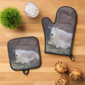 Ensemble De Gant De Cuisine Et De Manique Chèvre (De haut en bas)