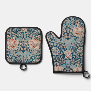 Ensemble De Gant De Cuisine Et De Manique Chèvrefeuille, William Morris