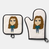 Ensemble De Gant De Cuisine Et De Manique chibi (Recto)